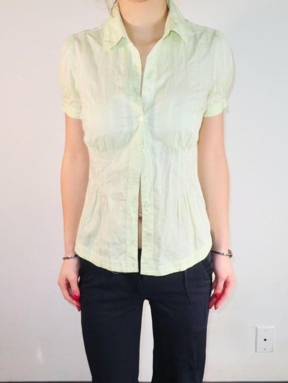Banana Republic Women's Green and Multi Shirt